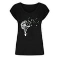 thumbnail image 3 of Birdeem T-Shirts à Col en V pour Femmes Mode Confortable Blouses Féminines Hauts, 3 of 6