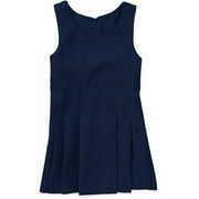 George Toddler Girl Uniform Empire Waist Jumper Dress