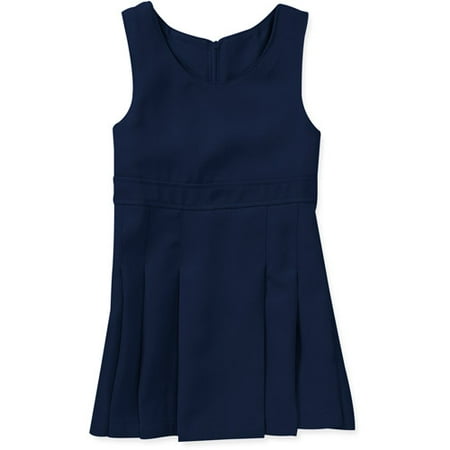 George Toddler Girl Uniform Empire Waist Jumper Dress