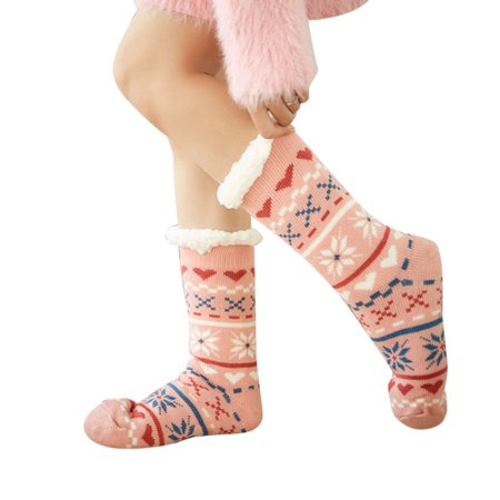 

1Pair Warm Ultra-Plush Slipper Socks Thick Anti Slip Indoor Floor Ankle Sock