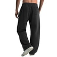 thumbnail image 6 of LEKWK Mens Yoga Pants for Men Regular Fit Soft Stretch Fabric Workout Pants Breathable Athletic Pants Elastic Waist Lounge Pants for Gym and Daily Wear, 6 of 8