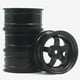 thumbnail image 4 of Juego de 4 llantas de 1/10 con cubo hexagonal de 12 mm, piezas de actualización para accesorios de coche RC Axial Tamiya Negro, 4 of 4