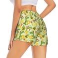 thumbnail image 3 of Vsdgher Cartoon Dinosaurs,Cute Dinosaurs Print Women's Running Double Layer Shorts High Waisted with Pockets Elastic Yoga Workout Athletic Gym Sports, 3 of 8