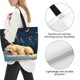 thumbnail image 3 of Fotbe Starry Sky Sleep White Bear Bolsa Tote Estética de Lona con Estampado para Mujer - Bolsa Reutilizable de Hombro Casual para Vacaciones, Compras, Trabajo y Gimnasio, 3 of 8