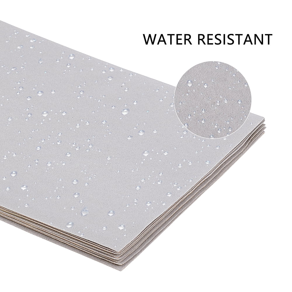 Jewelry Flocking Cloth Polyester Self-adhesive Fabric Rectangle Light Grey 29.5x20x0.07cm 20pcs/set DIY