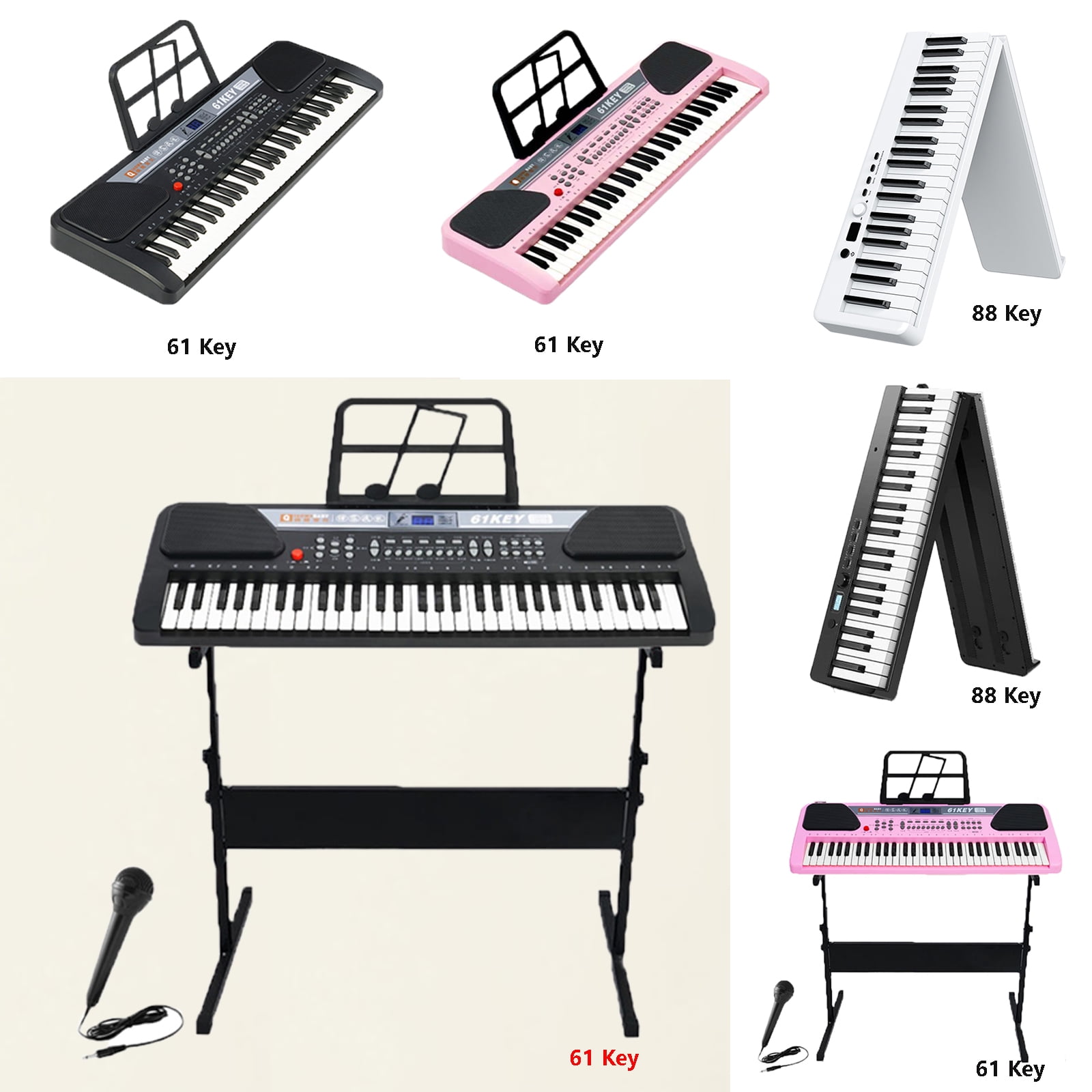 iMeshbean 61 Key Music Electronic Piano Keyboard Electric Digital Piano