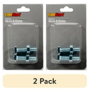 (2 pack) Everstart 923-2W Top Post Replacement Bolts and Nuts, Plated Steel
