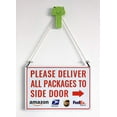 thumbnail image 3 of Please Deliver All Packages to Side Door Right Arrow - Delivery Sign for Outdoor Use 12" * 8", 3 of 6