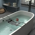 thumbnail image 2 of Gatco 1418MX Modern Adjustable Bath Tub Caddy, Matte Black, 2 of 4