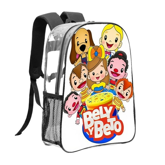 Clear Backpack for Bely y Beto Heavy Duty for School Work Women Men Transparent backpack Bookbag Stadium Approved See Through Backpack