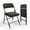 Black, variant on VINGLI Padded Folding Chairs with Thick Seat Cushion, Portable, Durable & Extra Comfortable Foldable Chairs for Indoor & Outdoor Events, Banquet, Party, Dinning, Work, Craft, PU, Black, 1 Pack