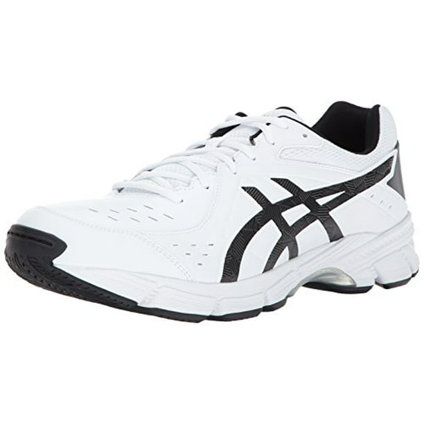 ASICS Gel-195 Cross-Trainer-Shoes, White/Black/Silver, 11.5 4E US -