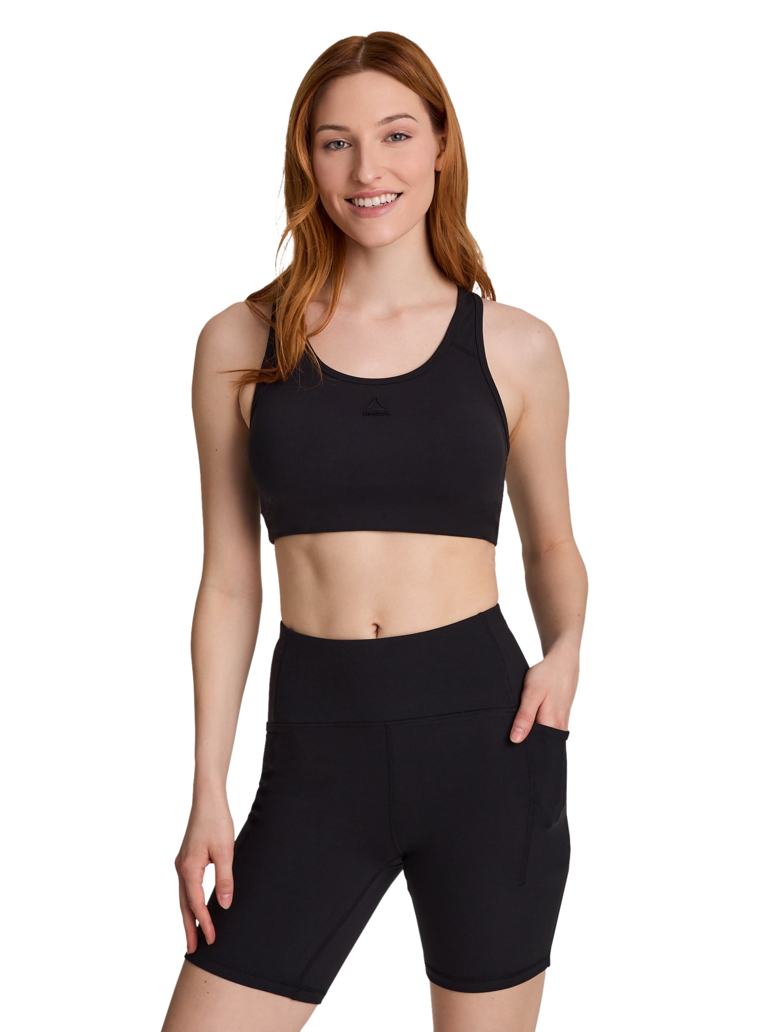 Reebok Women's Medium Impact Reflex Bra with Removable Cups, Sizes XS-4X