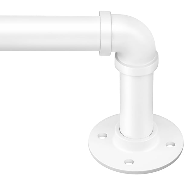 Barra de Cortina Zeerobee Ajustable 81-122 cm Blanca