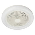 thumbnail image 2 of Ventilador de techo LED de 9,8 pulgadas, silencioso, 3 velocidades, con lámpara E27 para sala de estar, 86-265 V, blanco, 2 of 14