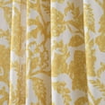 thumbnail image 3 of Lush Decor Emma Textured Jacobean Window Curtain Panels Yellow Single 52X84, 3 of 8