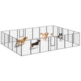 thumbnail image 1 of PawHut 24 Panels 44.5" Height Heavy Duty Dog Playpen for S M L Dogs, 1 of 10