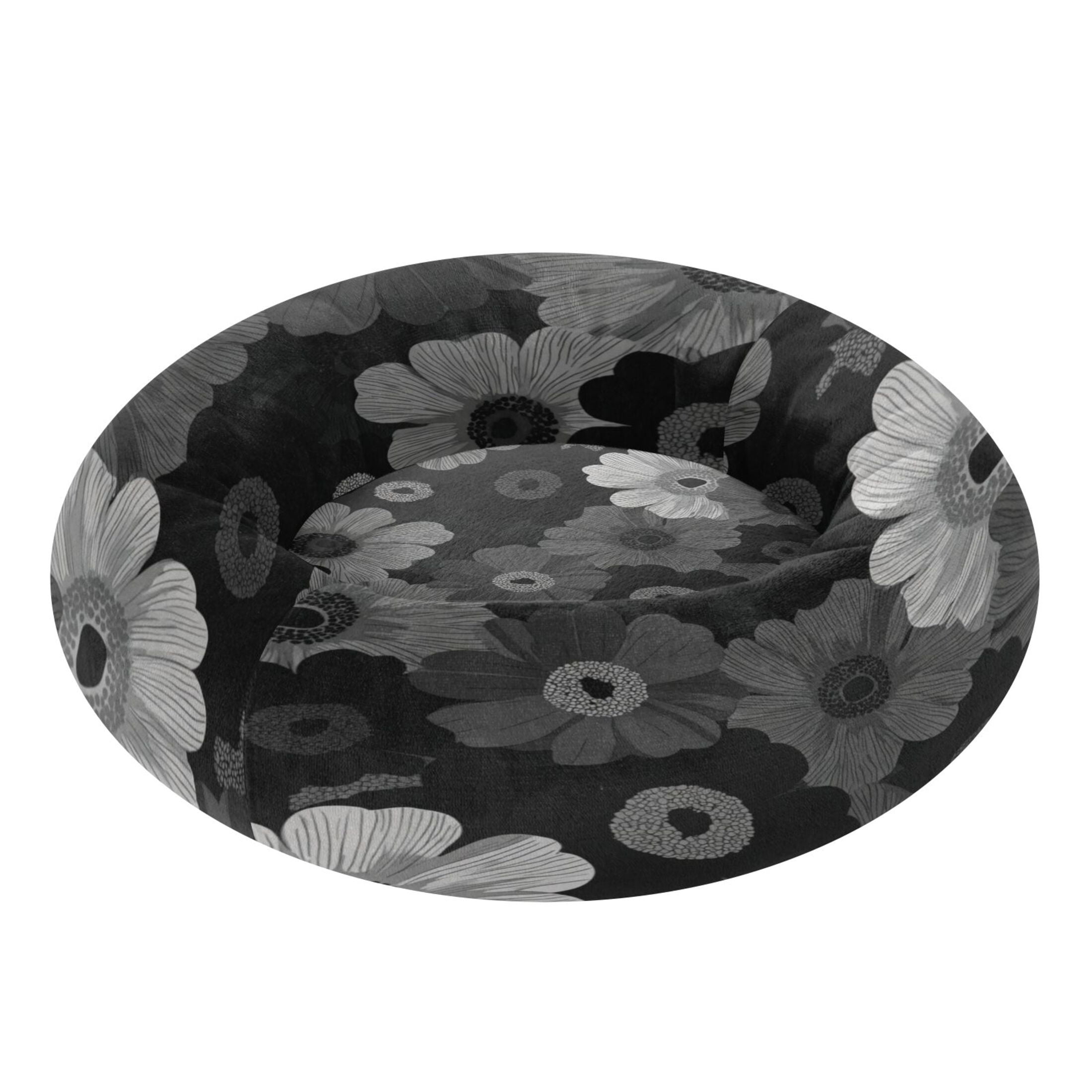 Iauyy Pet Couch Donut Cat Bed for Indoor Cats/Small Dogs Washable & Machine with Non-slip Bottom Calming Cat Furniture, Iconic Design (M)