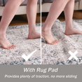 thumbnail image 6 of Junovo Non Slip Rugs Pads,Stronger Grip Carpet Pad for Under Rugs and Hard Surface Floors,2'x8', 6 of 8