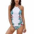 thumbnail image 1 of Trajes de Baño Mujer Trajes de Baño Divididos Para Mujer, Trajes de Baño de Dos Piezas Con Volantes En La Parte Superior, Conjunto de Bikini de Cintura Alta, Elegante y Cómodo., 1 of 6