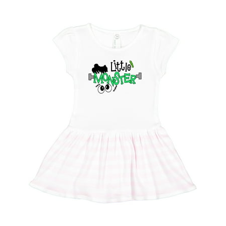 

Inktastic Halloween Little Monster Gift Toddler Girl Dress