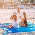 thumbnail image 4 of Beach Blanket,Beach Mats Environmentally Friendly Material Waterproof Camping Outdoor Supplies Portable Moisture-proof Floor Mats 55''×78'', 4 of 15