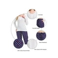 thumbnail image 2 of GLOBAL Women's Flannel Pajama Sets Knit Top Flannel Pants Sleepwear Long-Sleeve Top & Bottom, Size S-3XL, 2 of 5