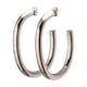 thumbnail image 1 of Aretes de Mujer LuckyLy, Arracadas de Acero Inoxidable con Baño de Oro 18k o Color Plata, Modelo Kendra plateado UNITALLA, 1 of 7