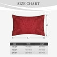thumbnail image 6 of Naloa Vintage Burgundy Pillowcase, Throw Pillowcase, Wrinkle-Free, Stain-Resistant with Hidden Zipper for Bedroom Sofa - 20"x30", 6 of 9
