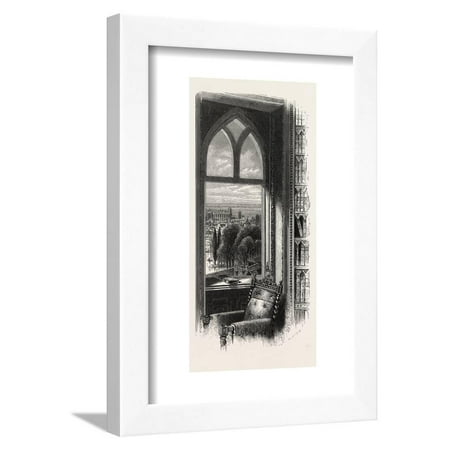 View From The Library Window Uk 19th Century Framed Print Wall