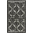 thumbnail image 2 of Nourison Garden Party Indoor/Outdoor Traditional Trellis Charcoal 2'2" x 3'9" Area Rug, (2' x 4'), 2 of 8