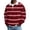 Red, variant on fnnxeal Mens Polo Shirts, Striped Casual Waffle Fall Winter Collared Long Sleeve Navy Polo Shirts for Men Size 2XL