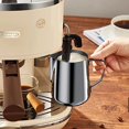 thumbnail image 4 of Jarra de leche de acero inoxidable 304 de 350 ml para espumar leche, jarra de leche de acero inoxidable con marca de medición de 12 oz, taza de café, jarra de acero inoxidable para capuchino, espress TUNC Sencillez, 4 of 5