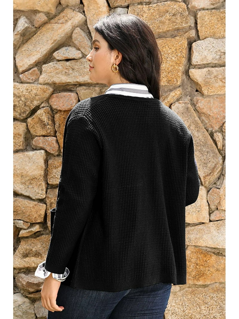 CASSIE LIZ Cardigan Sweaters For Womens Plus size Lightweight Long