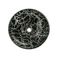 thumbnail image 3 of Black and Silver Streamers Round Glass Vessel Sink, 3 of 8
