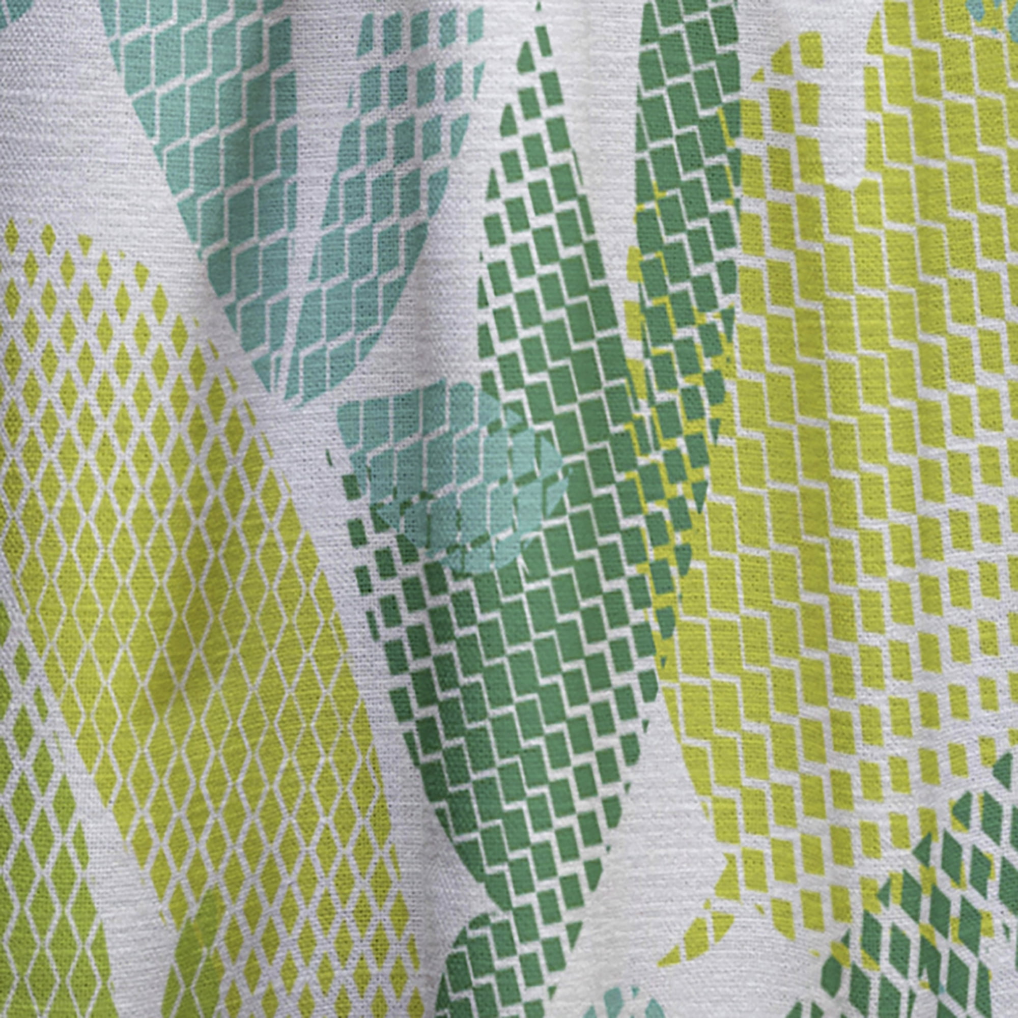 Designart 'Tropical Botanicals On White II' Mid-Century Modern Curtain Panel
