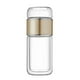 thumbnail image 1 of Botella de vidrio de doble capa espesada para separar agua y té Taza de agua portátil de doble capa espesada para calentar Taza para preparar té Taza de agua, 1 of 2