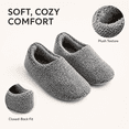 thumbnail image 4 of Uelaod Women's Fuzzy House Slippers, Soft Closed Back Slip-On Indoor Shoes, Warm Full Coverage Bedroom Slippers for Home, Fall and Winter, 4 of 6