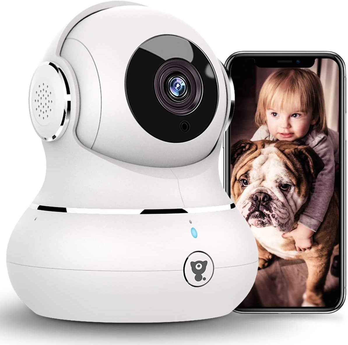 2021New Home Security Camera with Night Vision Littlelf 1080P Dog Camera WiFi Camera Indoor Cloud & Micro SD Storage Motion Detection 2-Way Audio for Pet/Baby