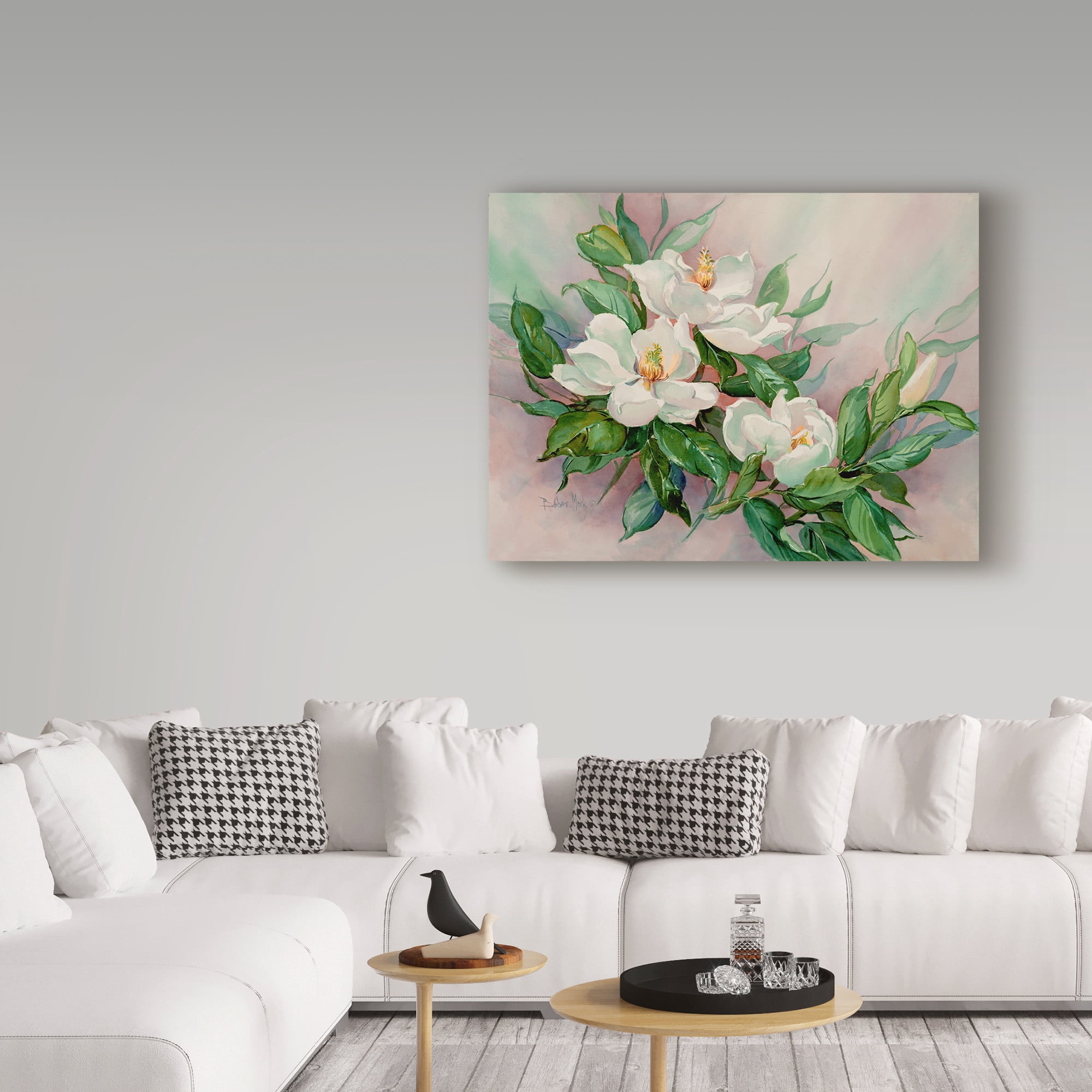 Trademark Fine Art 'Magnolia Blossoms' Canvas Art by Barbara Mock