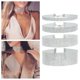 thumbnail image 4 of 4x Gargantilla Collar Moda Ancho Ajustable Grueso Brillante Claro Chunky Cadena para Fancy Nupcial Declaración Accesorios de joyería Prom Girls Yinane gargantilla collar, 4 of 8