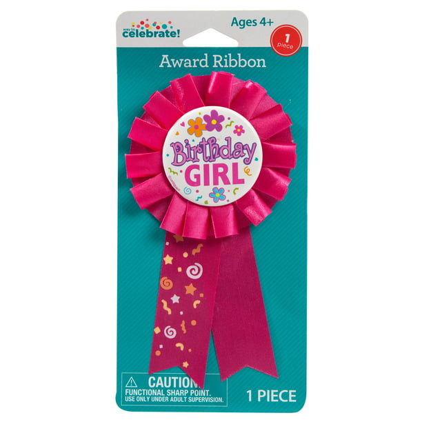 Birthday Girl Award Badge, Hot Pink, 1ct - Walmart.com
