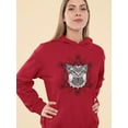 thumbnail image 2 of Dog Head With Pattern  Hoodie Women -Image by Shutterstock, Female x-Large, 2 of 4