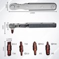 thumbnail image 2 of RKSTN A screwdriver Multifunctional Two-way Ratchet Screwdriver Set Bit Non-slip Handle Screwdriver Set, 2 of 8