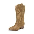 thumbnail image 3 of DREAM PAIRS Women's Western Cowboy Cowgirl Boots Square Toe Embroidery Mid Calf Booties, 3 of 5