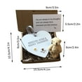 thumbnail image 2 of YOHAVEN Teddy Bear in Wooden Heart Pocket Gift Set, Mini Plush with Engraved Keepsake, Valentine’s Day Birthday Anniversary Christmas Gift for Her, 2 of 6