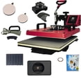 thumbnail image 1 of Combo 7 En 1 EV Technologies plancha sublimacion color roja y 150 articulos, 1 of 6