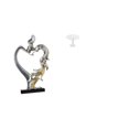 thumbnail image 1 of Estatua de pareja,Figura de pareja besándose,regalo de boda moderno,Estatua de pareja besándose en el aniversario de San Valentín,Escritorio redondo de casa de muñecas,Muebles de mesa, 1 of 7