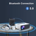 thumbnail image 2 of Artlii Enjoy 3 Portable Bluetooth Projector, 5G WiFi, Full HD Native 1080P Projector, 300'' Display, Dolby Supported, Miracast, Keystone, Zoom, 2 of 4