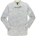 thumbnail image 1 of INC Camisa abotonada con estampado ajustado para hombre, blanca, extragrande, 1 of 1